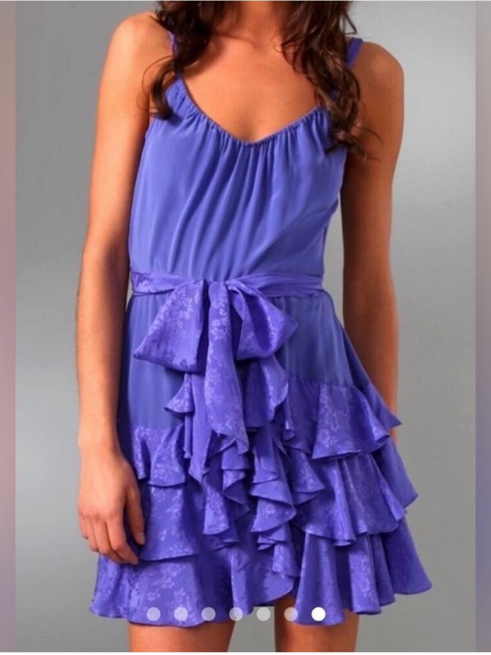 Rebecca Taylor Silk Ruffle Dress